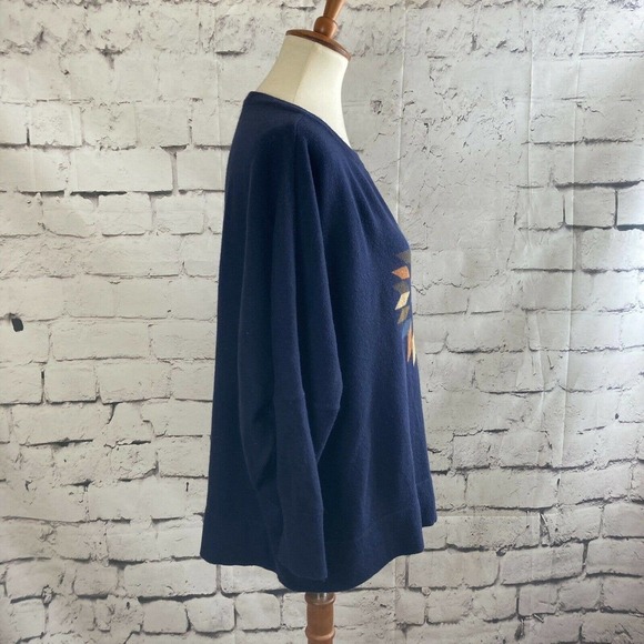 sessun Amish Oversized Boxy Dolman Sleeve sweater blue size‎ medium Angora - Picture 4 of 12